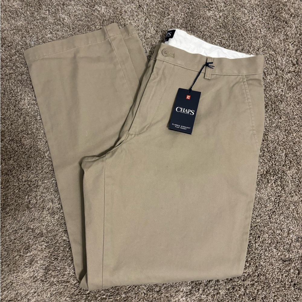Chaps Men's Khaki Chinos